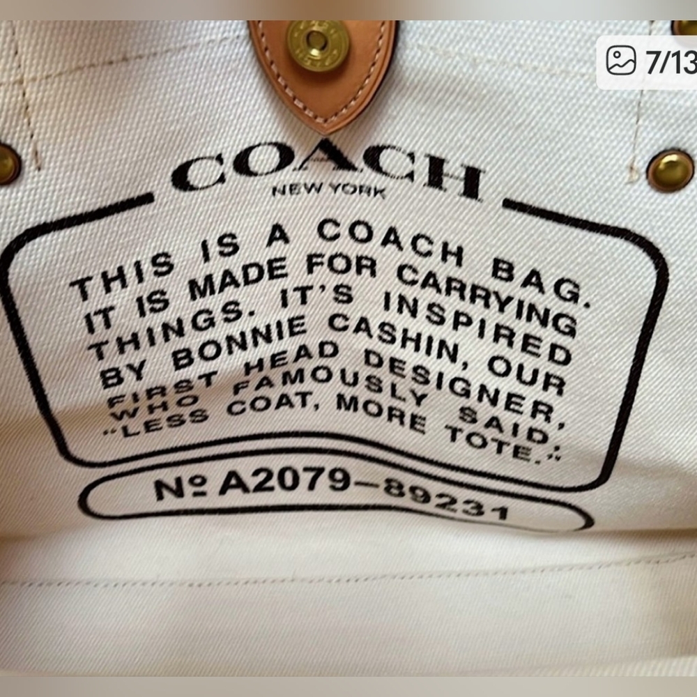 Coach Bonnie Cashin Tote Bag Limited Edition... SUPER RARE PIECE!!! - Picture 11 of 12